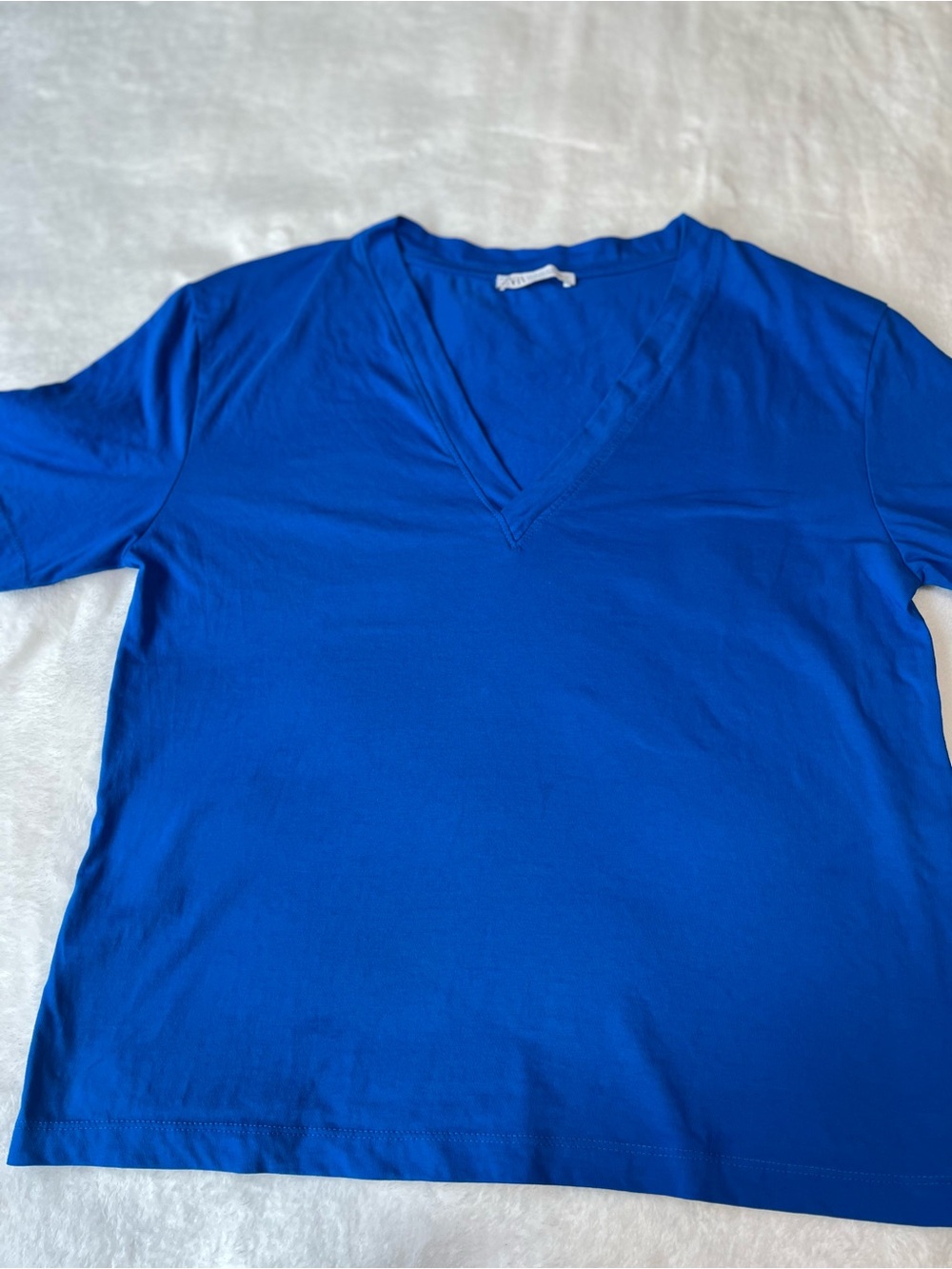 Zara Electric Blue Crewneck Tee
